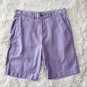 Tommy Hilfiger lilac purple cotton Oxford cloth shorts 10” inseam Size 31